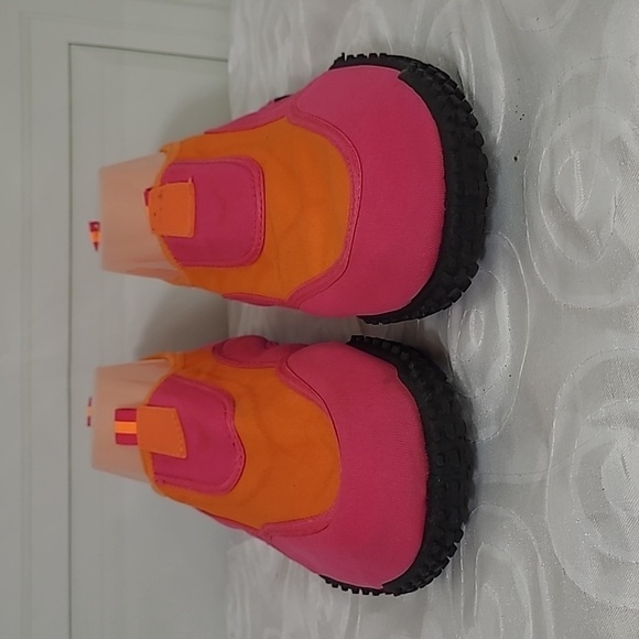 WATERSOCK Neon Pink & Orange Neoprene Water Shoes Size 10 - Picture 4 of 10